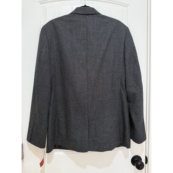 Alfani Mens Blazer Sz M Gray Charcoal 2 Button Sport Coat Blazer Textured NWT a - Picture 2 of 9